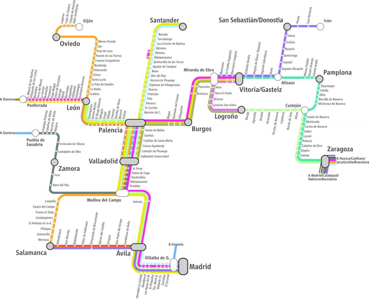 81 tren harita Madrid Haritayı göster 