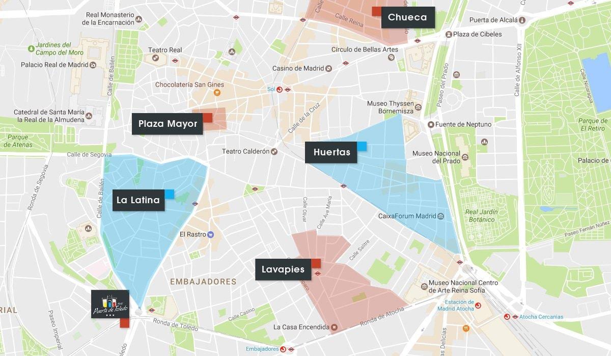 Madrid haritası 