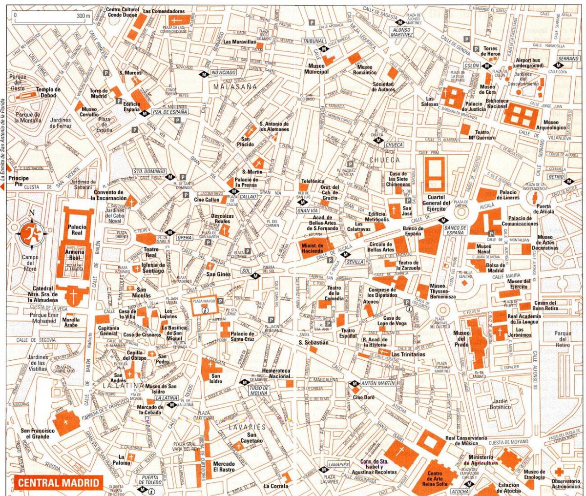Madrid İspanya sokak haritası 