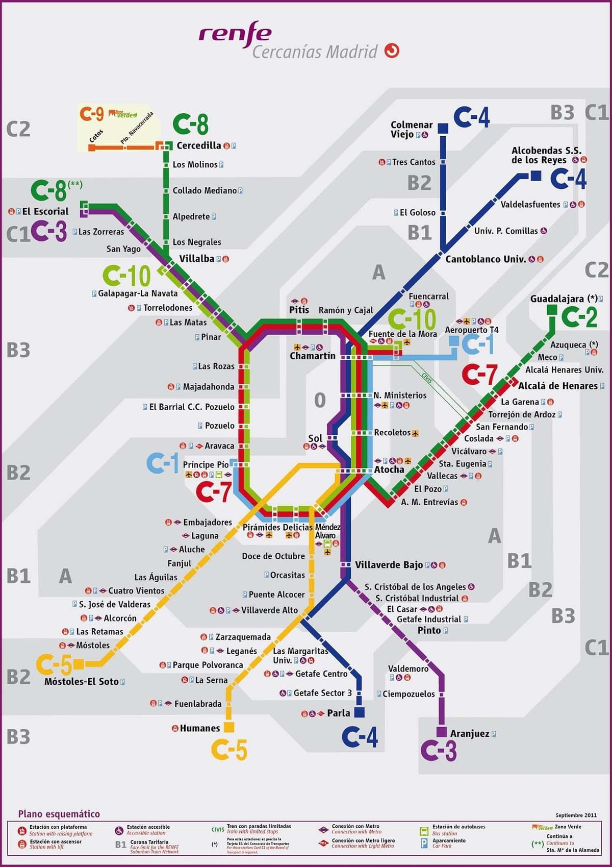 Madrid tren göster