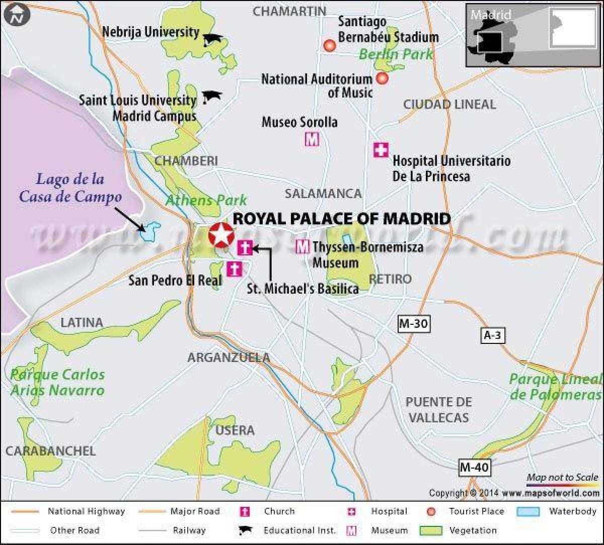 real Madrid konumun harita 