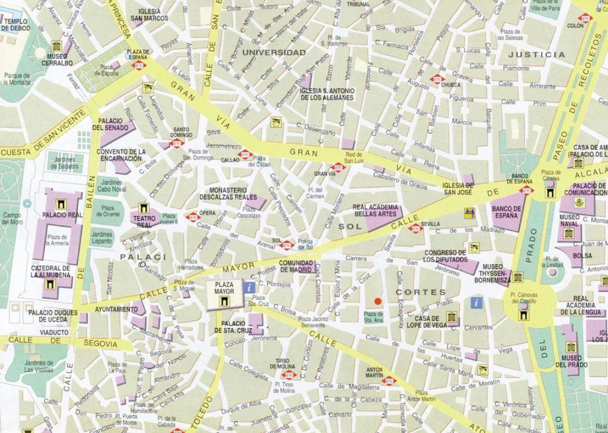 Madrid şehir haritası