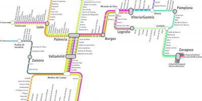 81 tren harita Madrid Haritayı göster 