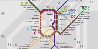 Madrid haritası atocha Tren İstasyonu