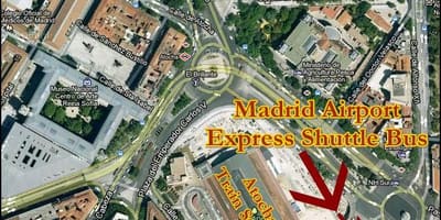 Puerta de atocha Tren İstasyonu haritası