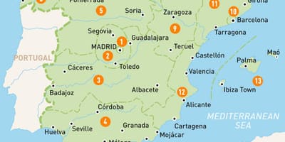 Madrid bölge haritası 