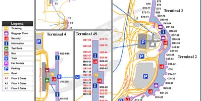 Madrid Uluslararası Havaalanı Haritayı göster