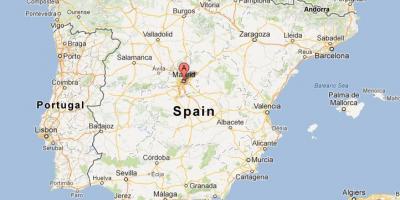 Madrid İspanya dünya haritası