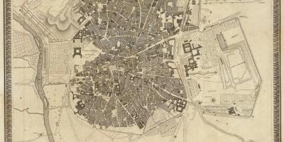 Madrid haritası old town