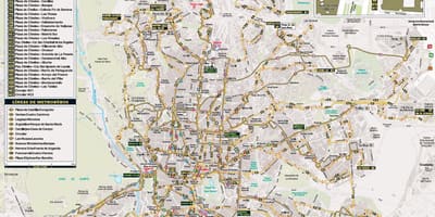 Madrid gece otobüs haritası 