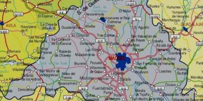 Madrid haritası 