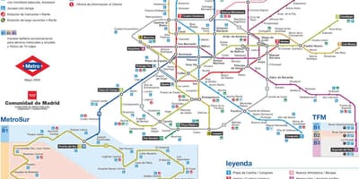 Madrid metro İstasyonu haritası