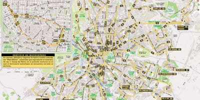 Emt Madrid otobüs harita