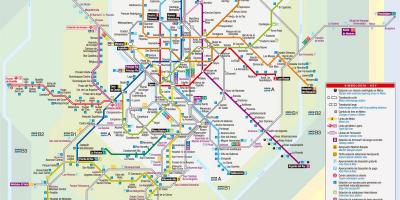 Madrid tramvay haritası 
