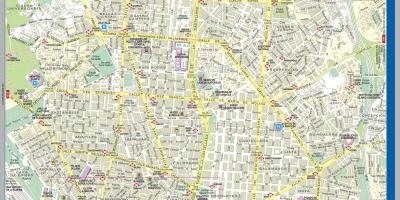 Madrid şehir merkezi sokak haritası 